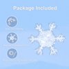 Snowflake Balloons Foil Winter Balloons Pack of 4 Winter Wonderland Decorations Winter Christmas New Year Theme Birthday Party Decorations Winter Ski Skate Sports Decorations