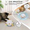 ORSDA Cat Toy, Chargeable 4-in-1 Interactive Kitten Toys for Indoor Cats Self Play, Hide and Seek, Cat Wand Toy, Whack a Mole Exercise Cat Toys with 3Pcs DIY Replacement Feathers (Space Cat)