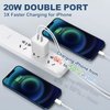 USB C Charger For iPhone 16 Charger Fast Charging, 40W Dual Port USB C Wall Charger Fast Charging Block with 6FT Long USB C to C Charging Cord Compatible with iPhone 16/15/15 Plus/15 Pro/15 Pro Max