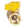 Eastman 1/2 Inch FIP Straight Gas Ball Valve with 1/4-Turn Handle, Brass Plumbing Fitting, 60009