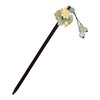 Lurrose Hairpin Wooden Hair Stick Retro Chinese Resin Flower Tassel Classical Feminine Temperament Bride Kimono Hair Accessories Kanzashi Hair Ornament Decor