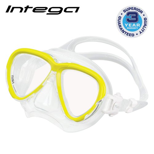 TUSA M-2004 Intega Scuba Diving Mask, Flash Yellow