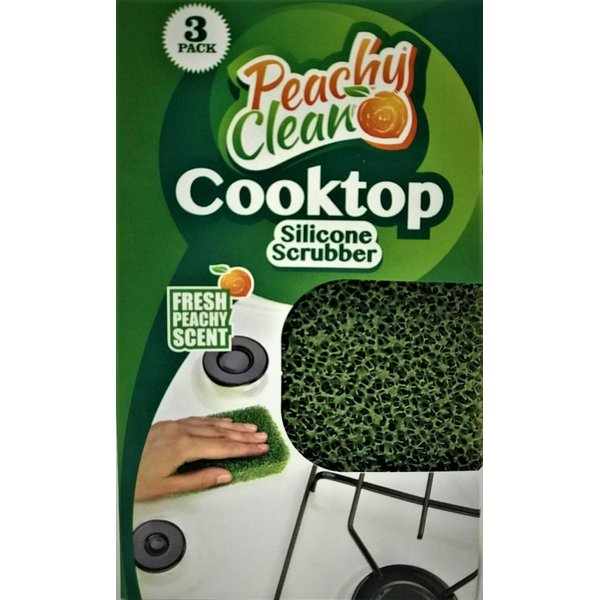 Peachy Clean Silicone Scrubber (Qty 3) - Cooktop Scrubber