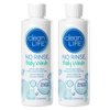 No-Rinse Body Wash, 8 fl oz - Leaves Skin Clean, Moisturized and Odor-Free, Rinse-Free Formula (Pack of 2)
