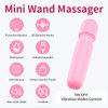 Choosjoy Mini Massager for Women-Small Cordless Hand-held Rechargeable Massage Stick for Body, Neck, Back & Shoulders (Pink)