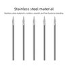ATOMUS Body Piercing Needles, 10pcs Stainless Steel Sterile Disposable Ear Nose Navel Nipple Lip Piercing Needles (10pcs 12G)