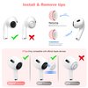 AirPods Pro 2nd Generation/1st Generation Earbuds (8 Earbud mounting Slots with Noise-canceling Holes and Built-in dust mesh), USB-C Charging Cradle, and Cleaning kit. 4 Pairs (XS/S/M/L), Pink