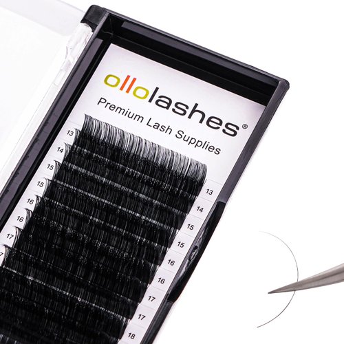 Eyelash Extension B C CC D J Curl Mix 5-20mm 0.03-0.15 Super Matte Classic Lash Extensions Professional Supplies for Lash Techs (C-0.05, 13-20mm)