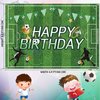 Irenare 2 Pcs Soccer Birthday Party Decorations 5 x 3 ft Happy Birthday Soccer Banner Backdrop 108 x 54 Soccer Table Cloth Plastic Soccer Theme Table Cover for Soccer Birthday Party Supplies