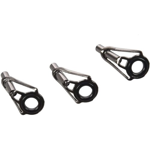 3 Pcs Black 5Mm Eye Inner Dia Fishing Rod Guide Tip Fish Pole Eye Use Safety Small in Size and Light in Weight Easy Installation Hunting and Fishing,Sports and Outdoors,Rods and Accessories