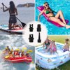 PeSandy Inflatable SUP Pump Adaptor Compressor Paddle Board Pump Adapter, Multifunction SUP Valve Adapter with 4 Air Valve Nozzles for Inflatable Boat, Stand Up Paddle Board, Inflatable Bed, Dinghy