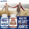 Arazo Nutrition Wild Caught Omega 3 Fish Oil – 120 Soft Gels – 4,080mg High EPA 1200mg DHA 900mg Lemon Flavor Burpless Softgels