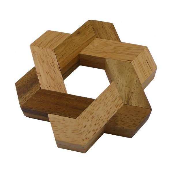 Star of David Wooden Puzzle Brain Teaser