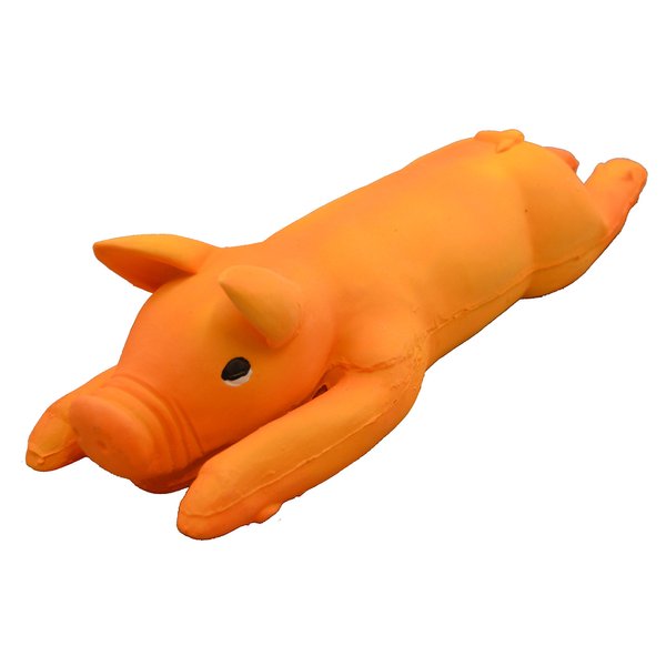Amazing Pet Products Latex Hog Dog Toy, 6.5-Inch