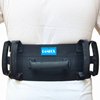 LAMBOX Gait Belt-Transfer Belt with 7 Nylon Padded Handles, Medical Nursing Safety Gait Assist Device for Elderly, Seniors, Therapy (7 Soft Black Handles 60",Plastic Release Buckle)