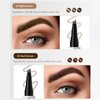 Magic Eyebrow Pencil, 2024 New 3D Microblading Waterproof Eyebrow Pencil, Natural Makeup Fine Stroke Magic Eyebrow Pencil with 4 Micro-Fork Tip for Women (Gray)