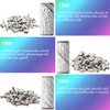 ERUIKA 100pcs Nail Drill Bits Small Sanding Bands with Upgrade 3.1mm Mandrel Bit, 240 Extra Fine Grit Nail File Sanding Bands for Acrylic Nails Gel Removing Shaping Manicures and Pedicure(Zebra,240)