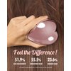 ReFa HEART BRUSH ROSE GOLD | Heart Shaped Detangling Brush for Women | Small Hair Brush for Thick Hair | Hair Detangler Hair Brush Travel Hair unbrush