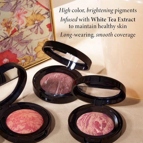 LAURA GELLER NEW YORK Baked Blush-n-Brighten Marbleized Blush + Angled Brush (02 Pink Buttercream, 47mm)