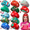 12 Pieces Christmas Twisted Headbands Snowflake Elastic Turban Headband Multi-style Headband Christmas Tree Non Slip Hair Accessories Wide Knot Hair Bands Headwrap for Women Girls (Lovely Pattern)