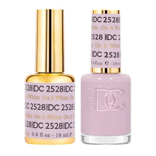 DND DC Gel Polish Set, Free Spirit Collection, UV/LED Gel Polish and Air Dry Nail Lacquer, Matching Chip-Free Polish Duo, 2528 On A Whim, 0.5 Fl Oz