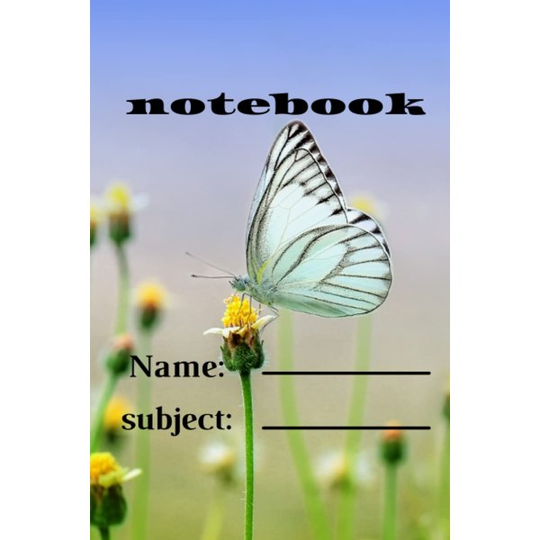 notebook: taking notes without lines for girls and boys lover flowers