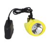 Yongkist Superbright LED Mining Light,Underground Mining Headlamp Coon Hunting Lights Waterproof LED Miner Light KL3.0LM Rechargeable Headlamp for Mining Hiking Fishing Hunting (Yellow)