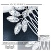 Foyte Wedding Hair Comb Crystal Bridal Headpieces Rhinestone Hair Pieces Bridesmaid Side Combs Hair Accessories for Women and Girls (silver)