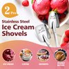 PRSTENLY Gifts for Him Her, 2 Pcs His and Hers Ice Cream Spoons Boyfriend Girlfriend Couples Gift Ideas, Anniversary Engagement Birthday Valentines Gifts for Him Her Husband Wife Couple