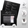 DIY Lash Extensions Kit 320pcs Individual Lashes Clusters 60D 80D D Curl Eyelash Extension Kit with Applicator and Lash Bond&Seal,Clusters Lash Glue Remover For False Eyelash Mix 10-16mm (60D+80D KIT)