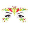 Topz Neon Face Jewels Face Gems Sticker Halloween Makeup Face Tattoos Rainbow Crystal Eye Gems Sticker Body Glitter Fluorescent Rhinestone Festival Accessories Body Gems Temporary Tattoo