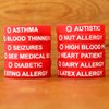 SayitBands 2 Pack of Adrenal Insufficiency Medical Alert Wristband Bracelets in Red
