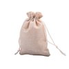 Sansam 25pcs Cream Drawstring Burlap Gift Bags, 5.2x7.2 Inch Lining Burlap Sacks For Jewellery Packaging, Herb, Spices, Medium Size Jute Treat Bags for Christmas, Wedding, Party,Household Storage