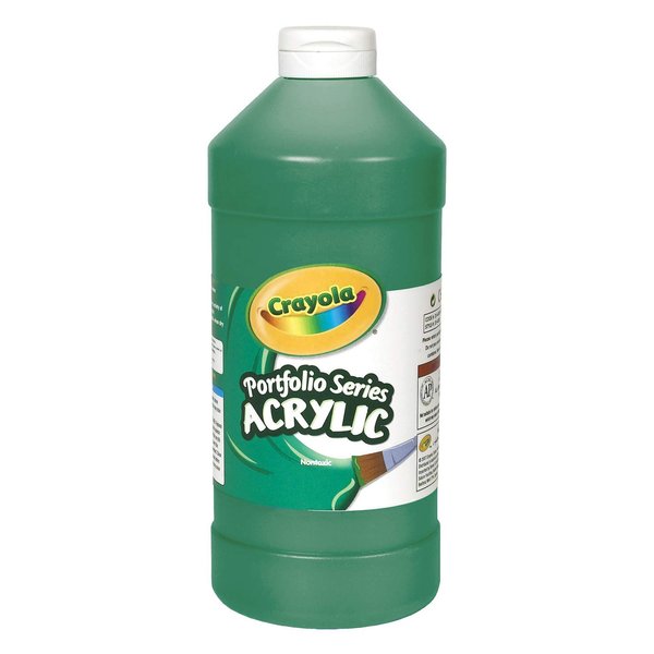 Crayola Acrylic Paint, Phthalo Green Kids Paint, 16oz