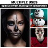 White Face Paint Stick, Clown White Eye Black Stick White Face Makeup Body Paint Foundation Makeup Halloween Zombie SFX Clown Vampire Goth Skeleton Makeup - White