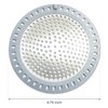 Seatery 2PCS Shower Drain Hair Catcher/Strainer/Cover/Filter/Trap, Bathtub Catcher, Stopper for Stall Drain/Bathroom Floor Drain, Stainless Steel and Silicone Shield