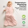 2-Pack Baby Sleep Sacks,Zipper Wearable Blanket - 0.5TOG Organic Cotton, Lightweight,Soft Cozy Toddler Sleeping Sack 12-24 months, Easy to Wear Large Newborn Transition Swaddles Sleepsacks (Mist Rose)