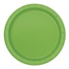 Lime Green Solid Round Dessert Paper Plates - 7" (Pack of 20) - Vibrant Party Plates for Appetizing Treats - Perfect for Birthdays & Events