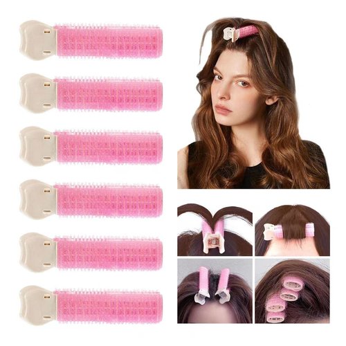 6 Pcs Hair Root Clips，Volumizing Hair Clips，volume clips for roots, Fluffy Hair Volumizer Clips,instant hair volumizing clips for women，DIY Hair Styling Tool (Pink)