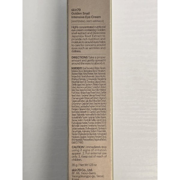 SKIN79 Golden Snail Intensive Eye Cream Concentrated Moisture Booster Skin Care Made In Korea