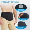 Ostomy Belt, Ostomy Supplies, Ostomy Support Belt Stealth Belt for Ostomy Bag Inner Pocket to Hold Ostomy Pouch for Men & Women, Ostomy Bag Cover for Sport & Swiming - Medium