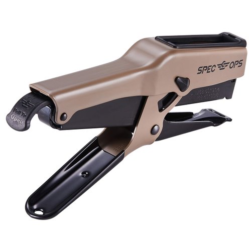 Spec Ops Tools Elite Duty Packaging Plier Stapler, 7/16 Crown, 1/4" - 3/8" Leg Length Staples, 3% Donated to Veterans
