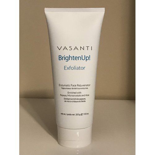 Vasanti Brighten Up! Enzymatic Face Rejuvenator Exfoliating Cleanser enriched with Papaya, Microcrystals and Aloe - 7.05 oz (200 g)