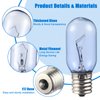 297048600 241552802 Refrigerator Light Bulb Replacement Compatible with Frigidaire Whirlpool KitchenAid Electrolx Kenmore Fridge Light Bulbs-T8 E17 40W (2 Pack)