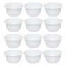 TrueCraftware- 7 oz Bouillon Cup White Color Melamine Set of 12- Dishwasher Safe Break-Resistant Reusable Bowls Serving Soup Bowl Broth Cups Soup Bowls Ice Cream Dipping Sauce