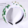 boderier St.Patrick's Day Headband for Women Green Irish Top Hat Headband Crystal Embellished Knotted Headband Green Day Party Costume Headwear Accessories Gifts (Top Hat)