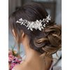 Wedding Bridal Hair Comb Rhinestone Hair Pieces for Brides Pearl Bridal Hair Pins Crystal Headpiece Wedding Silver Hair Accessories for Brides YISSION