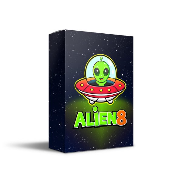 Alien8 - Fun Card Game for Kids, Tweens & Families. Excellent Way to Practice Basic Math While Having Fun! Be the Last Standing Astronaut and Defeat the Alien Race. 2-4 players / Ages 7+
