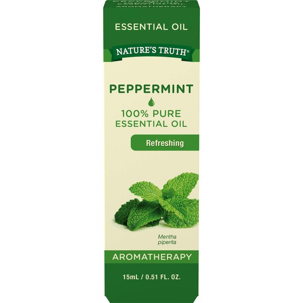 Nature's Truth Aromatherapy 100% Pure Essential Oil, Peppermint, 0.51 Fluid Ounce