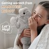 Cuckool Warmable Manatee Stuffed Animals, Microwavable Stuffed Animals Heating Pad for Cramps, Pain Stress Relief, Heatable & Coolable Lavender Scented Plush Toy for Anxiety, Women Kids Bedtime